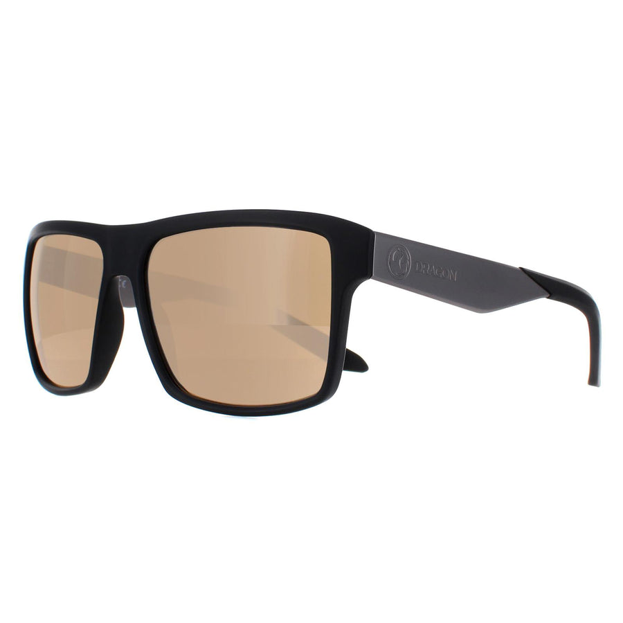 Dragon Sunglasses Space 41443-002 Matte Black Lumlens Silver Ionized