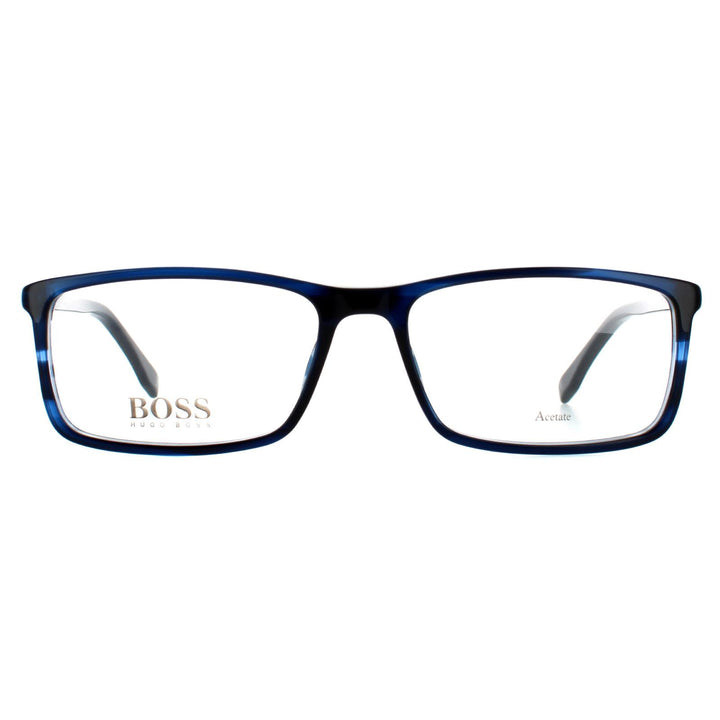 Hugo Boss Glasses Frames BOSS 0680/IT 38I Blue Horn Men