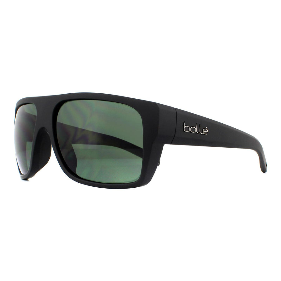 Bolle Sunglasses Falco 12643 Shiny Black Axis Grey Green