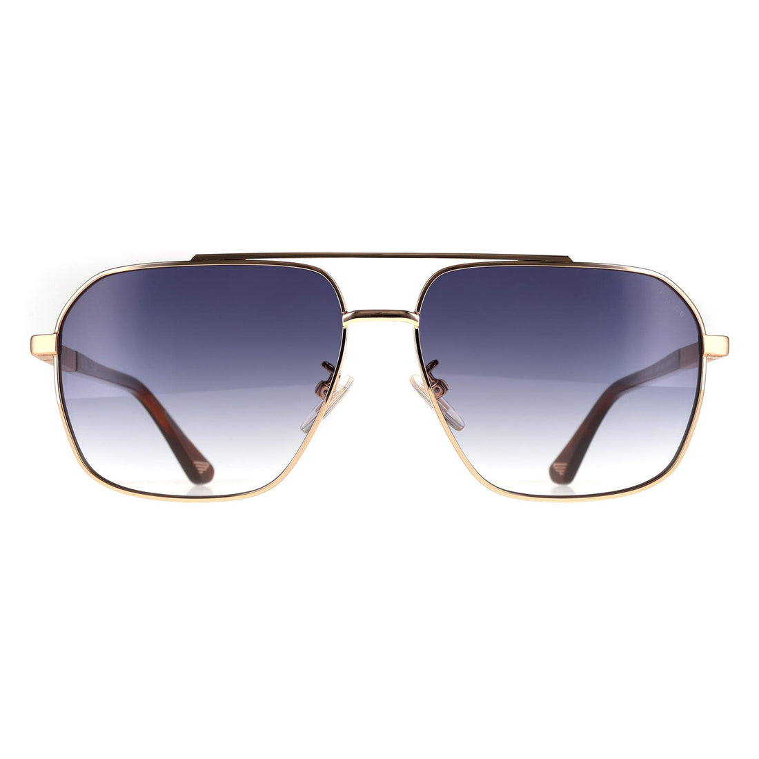 Police Sunglasses SPLQ85 0300 Shiny Rose Gold Blue Gradient