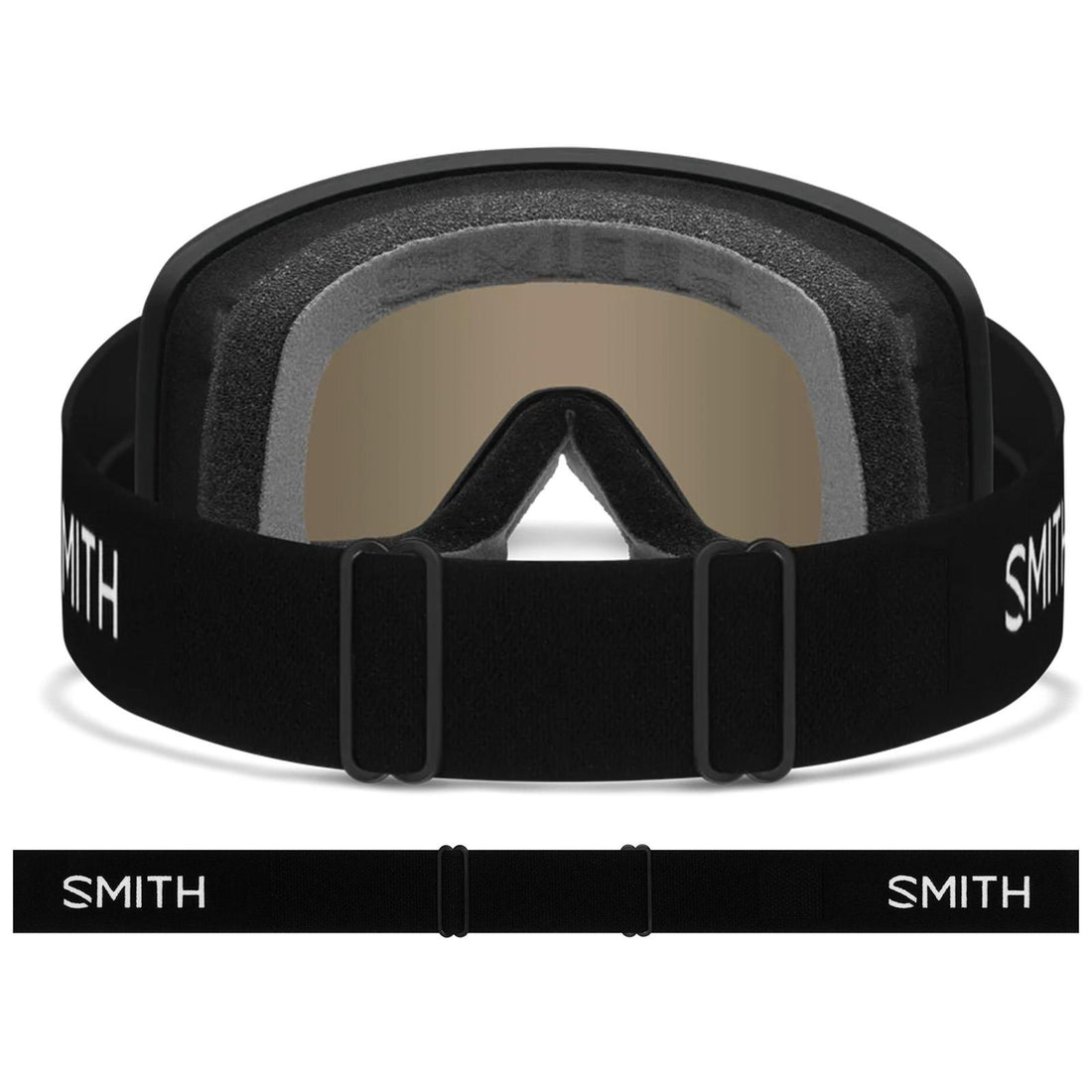 Smith Ski Goggles Transfer 0JX C5 Black Green Sol-X Mirror