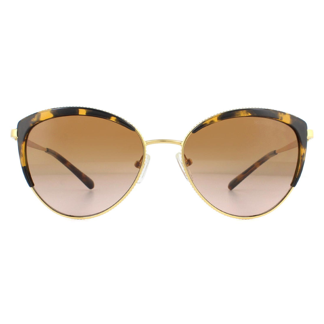 Michael Kors Biscayne MK1046 Sunglasses Light Gold and Tortoise / Brown Gradient