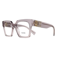 Miu Miu Glasses Frames MU04UV 12W1O1 Transparent Mauve Women