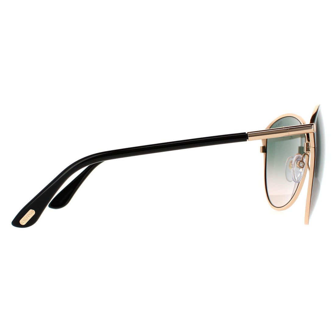 Tom Ford Sunglasses Penelope FT0320 28B Black and Gold Blue to Peach Gradient