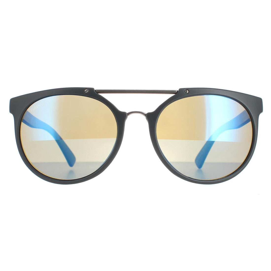 Serengeti Sunglasses Lerici 8354 Dark Grey Sanded Mineral Polarized 555nm Blue