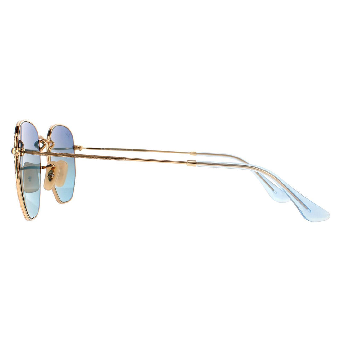 Ray-Ban Sunglasses Hexagonal RB3548N 91233M Gold Blue Grey Gradient