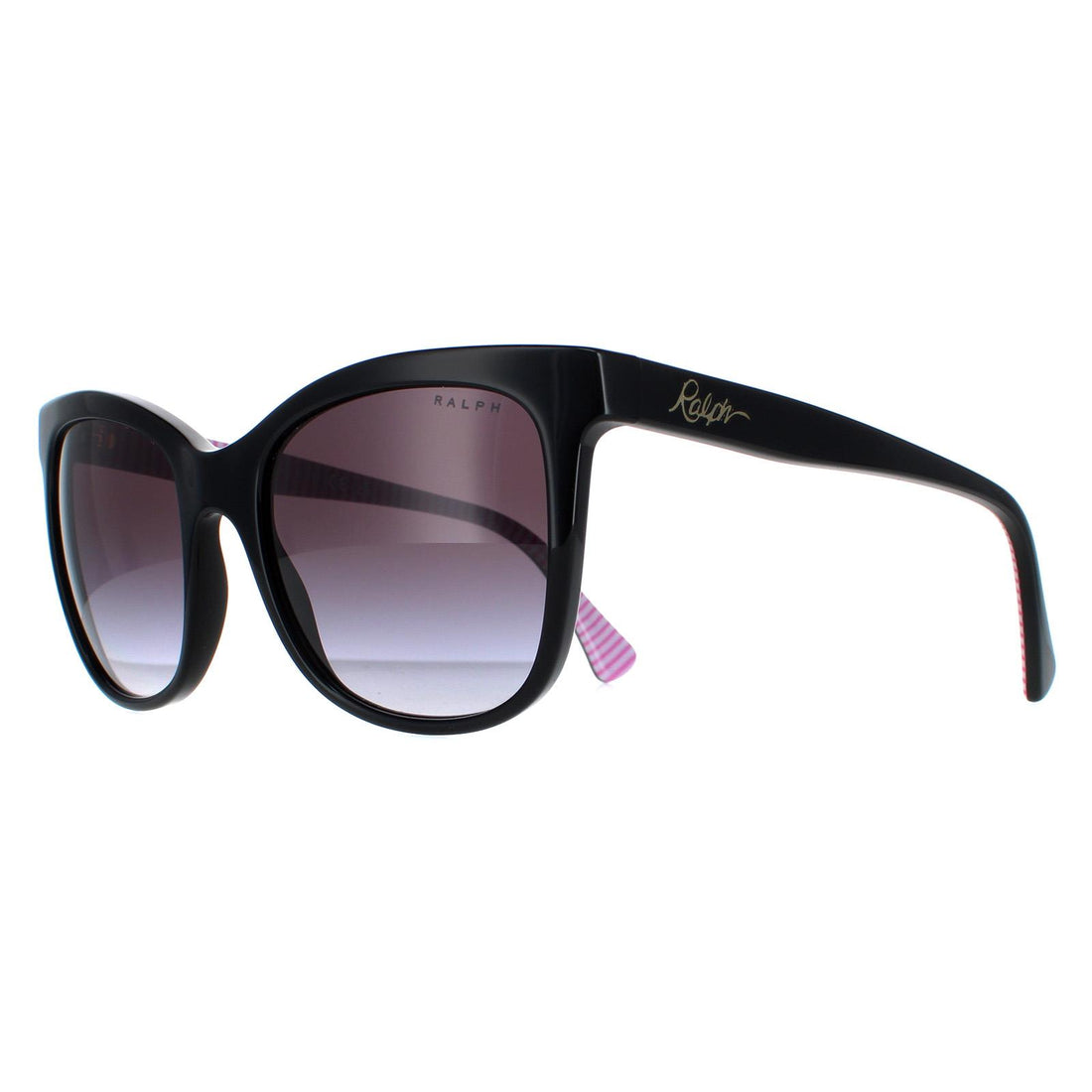 Ralph by Ralph Lauren Sunglasses RA5256 50018G Shiny Black Grey Gradient