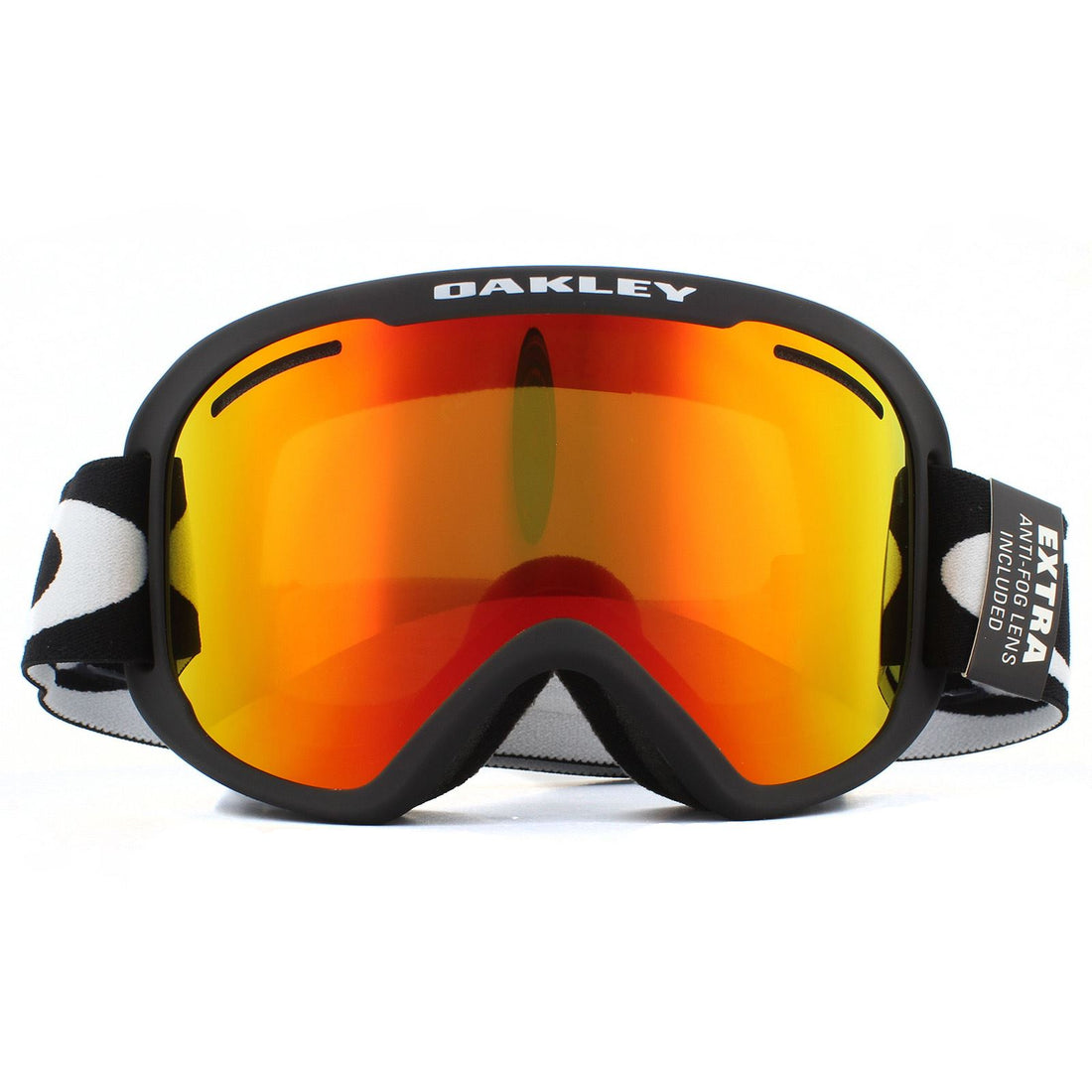Oakley Ski Goggles O Frame 2.0 Pro XM OO7113-01 Matte Black Fire Iridium & Persimmon