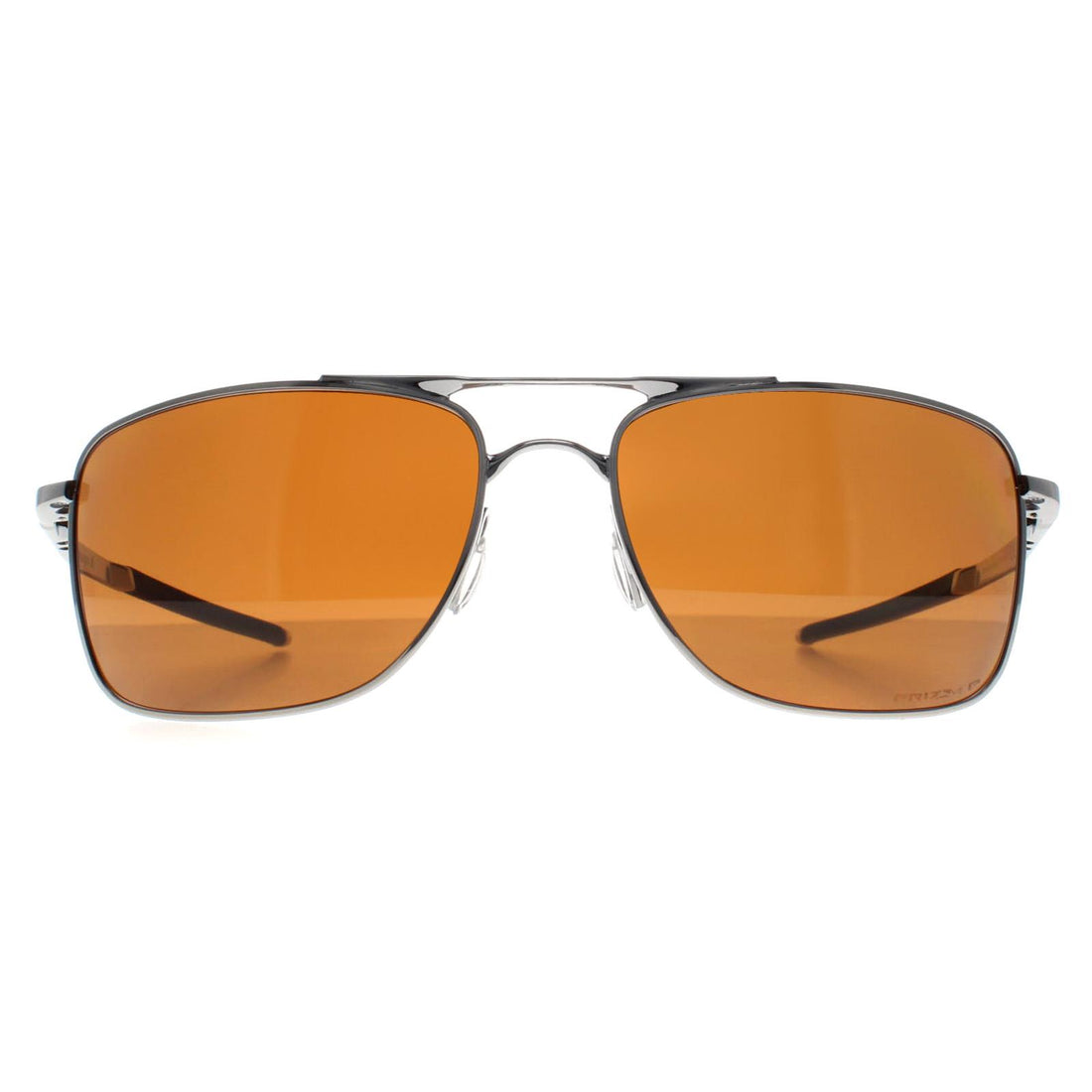 Oakley Sunglasses Gauge 8 L OO4124-09 Polished Chrome Tungsten Prizm Polarized