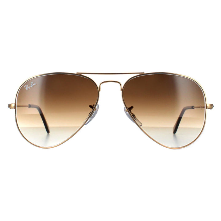 Ray-Ban Sunglasses Aviator RB3025 001/51 Gold Brown Gradient 58mm Medium