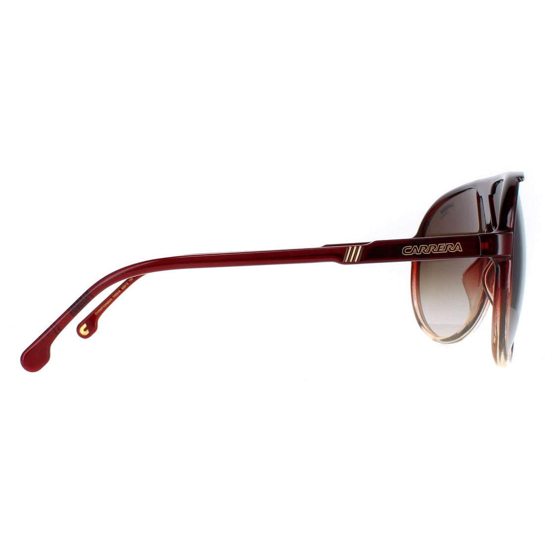Carrera Sunglasses Champion 65/N 7W5/HA Burgundy Shade Brown Gradient