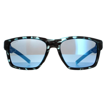 Smith Sunglasses Caravan Mag G8X QG Matte Black Grey Blue Havana Blue Mirror Polarized Chromapop