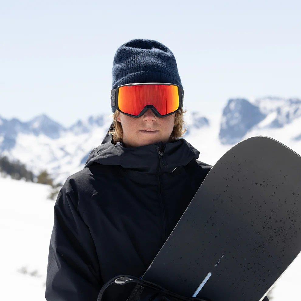 Smith Ski Goggles Tribute 0JX/C1 Black Red Sol-X Mirror
