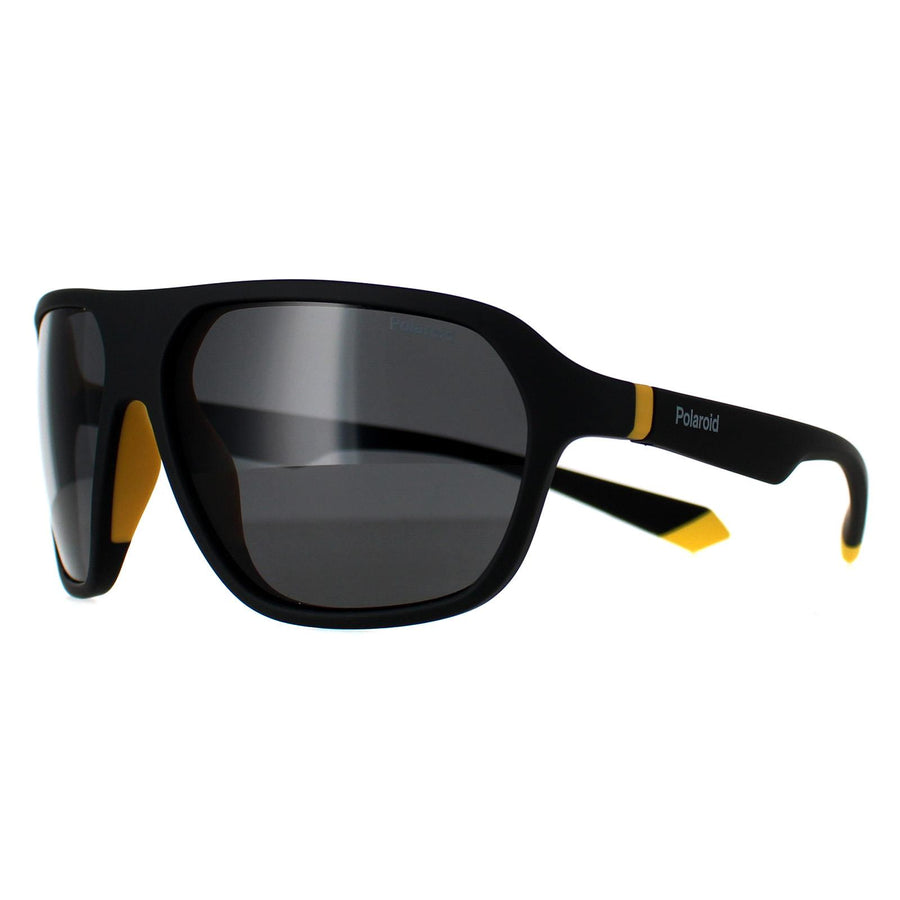 Polaroid Sunglasses PLD 2152/S PGC M9 Matte Black Yellow Grey Polarized