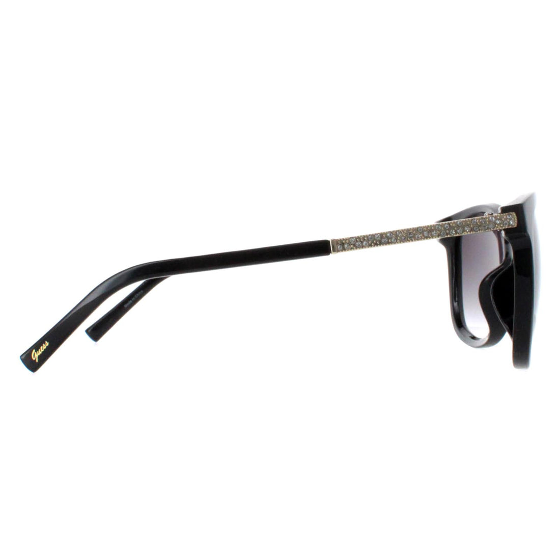 Guess Sunglasses GF0394 01B Shiny Black Smoke Gradient