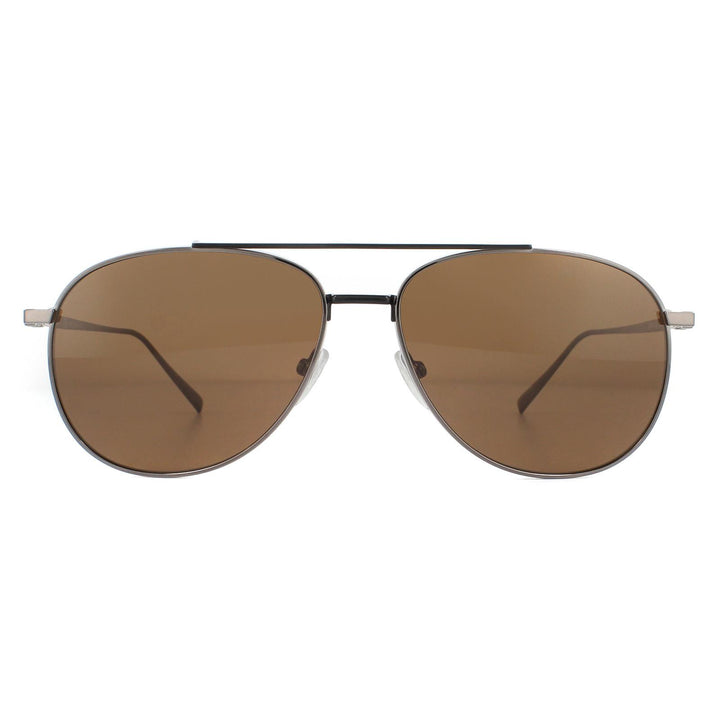 Salvatore Ferragamo Sunglasses SF201S 035 Grey Brown