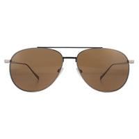 Salvatore Ferragamo SF201S Sunglasses Grey Brown