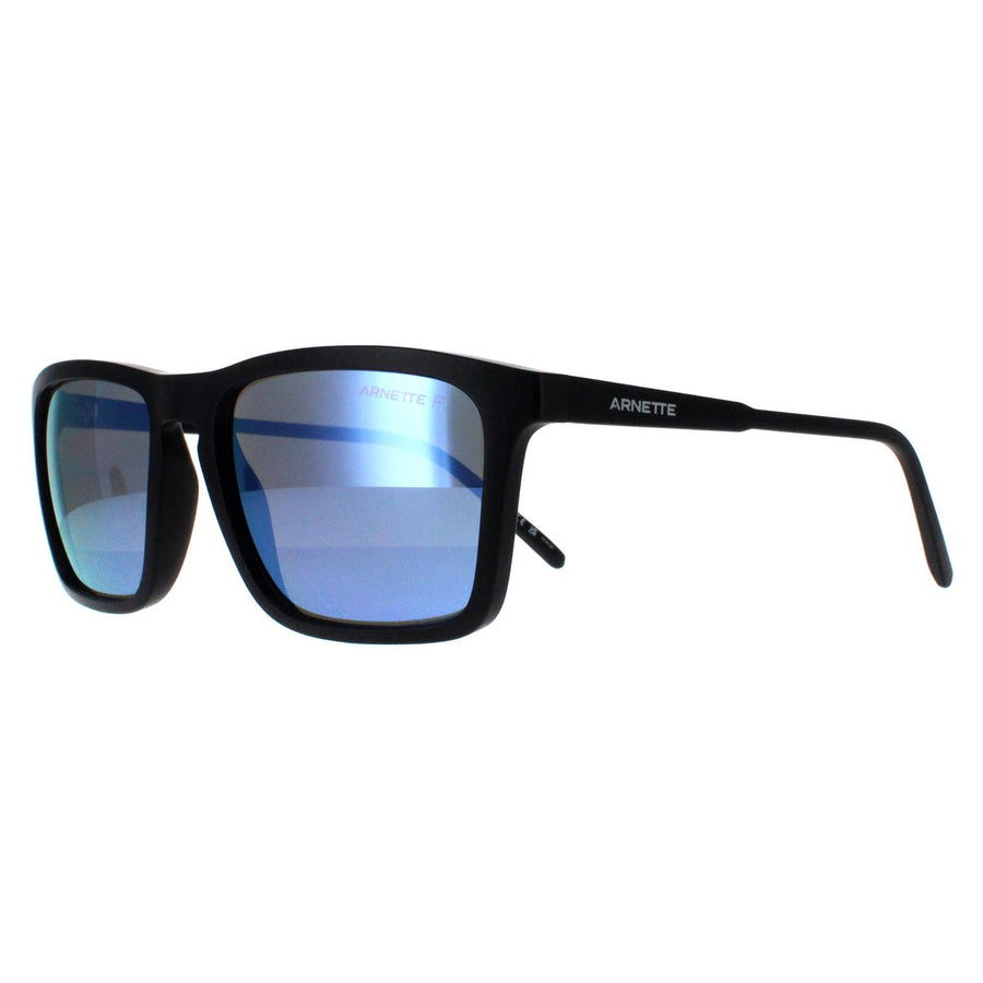 Arnette Sunglasses AN4283 Shyguy 01/22 Matte Black Dark Grey Mirror Water Polarized