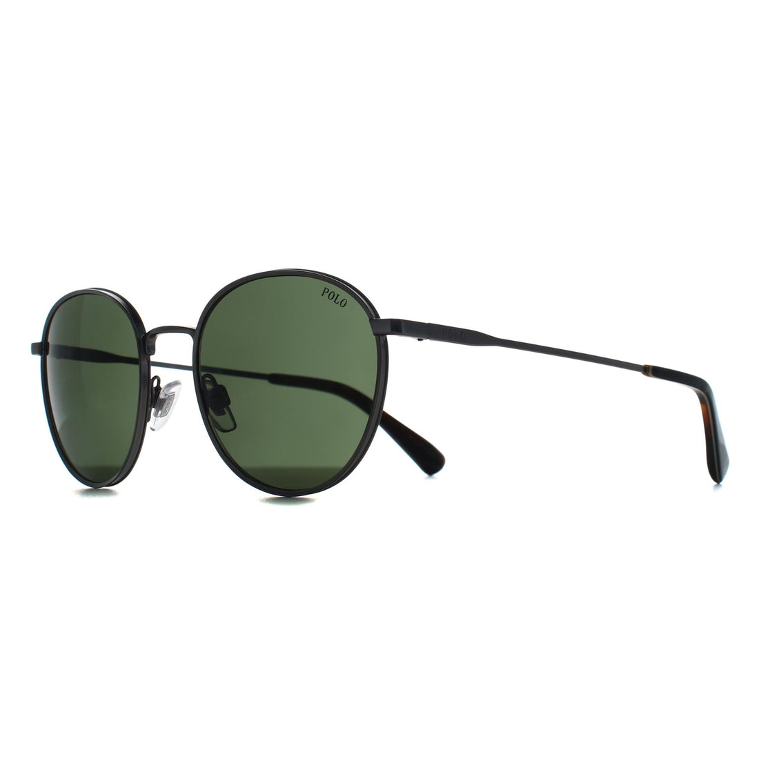 Polo Ralph Lauren Sunglasses PH3163 926671 Semishiny Gunmetal Bottle Green