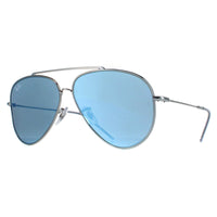 Ray-Ban Sunglasses RB0101S Aviator Reverse 003/GA Silver Blue Mirror
