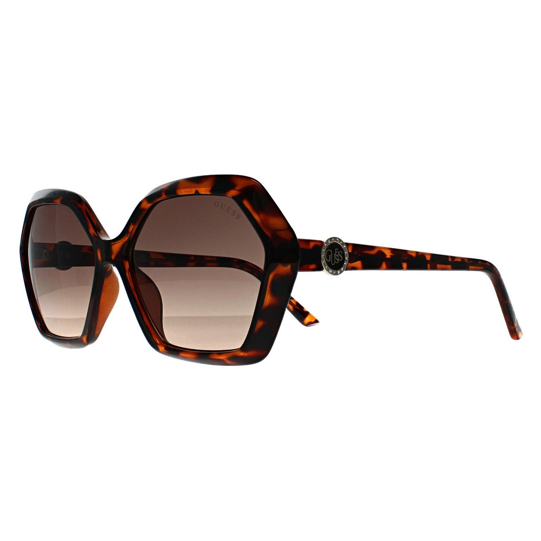 Guess Sunglasses GF6144 52F Dark Havana Grey Gradient