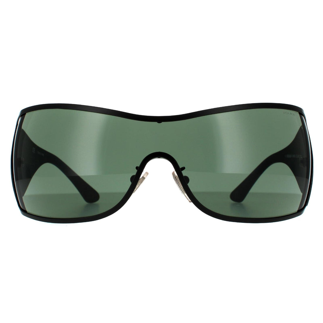 Police S8103V Origins 9 Sunglasses Semi Matte Black / Grey Green