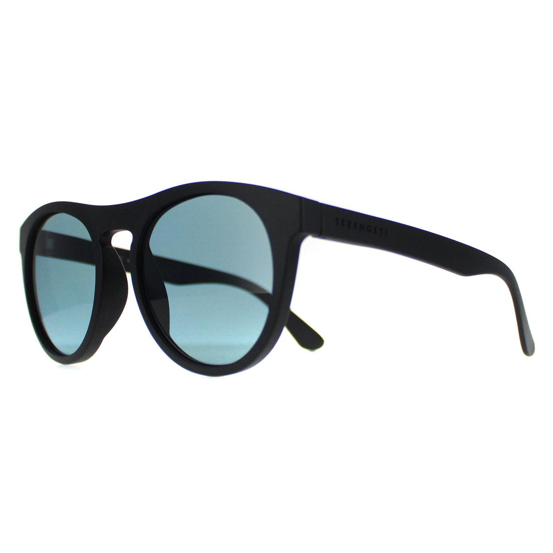 Serengeti Sunglasses Kingman SS572004 Matte Black Saturn Polarized Petrol Blue