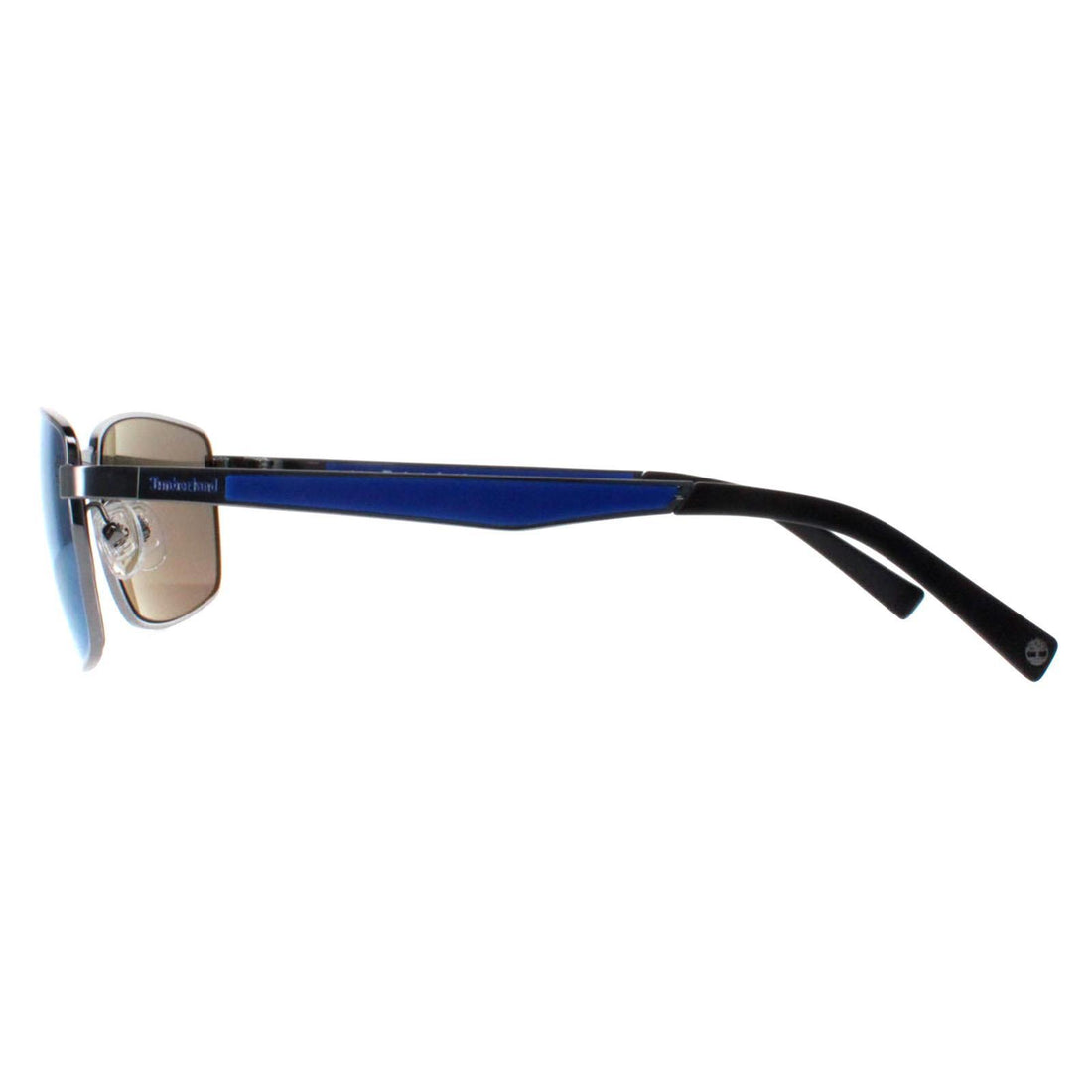 Timberland Sunglasses TB9233 06D Shiny Dark Nickeltin Smoke Polarized