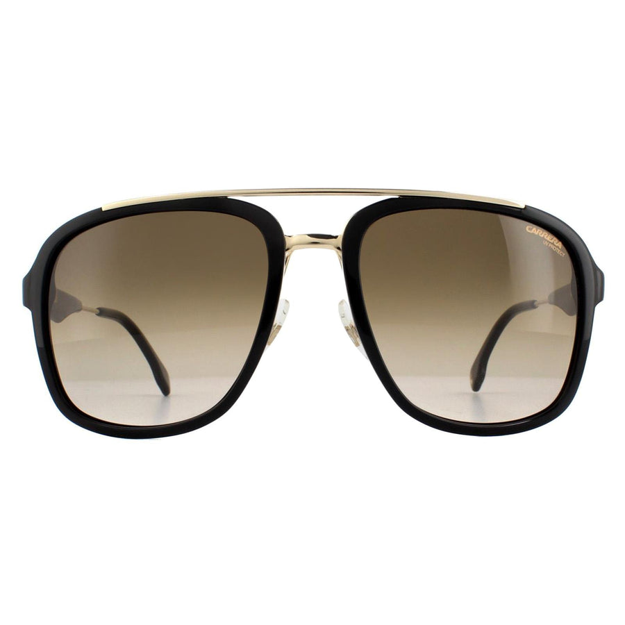 Carrera 133/S Sunglasses Black Gold / Brown Gradient