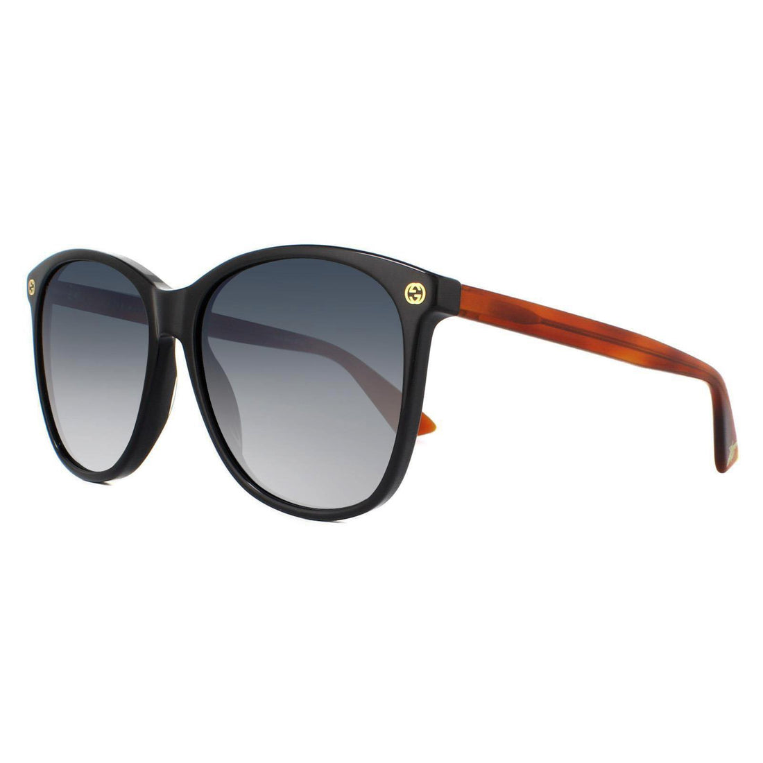 Gucci Sunglasses GG0024S 003 Black Brown Grey Gradient