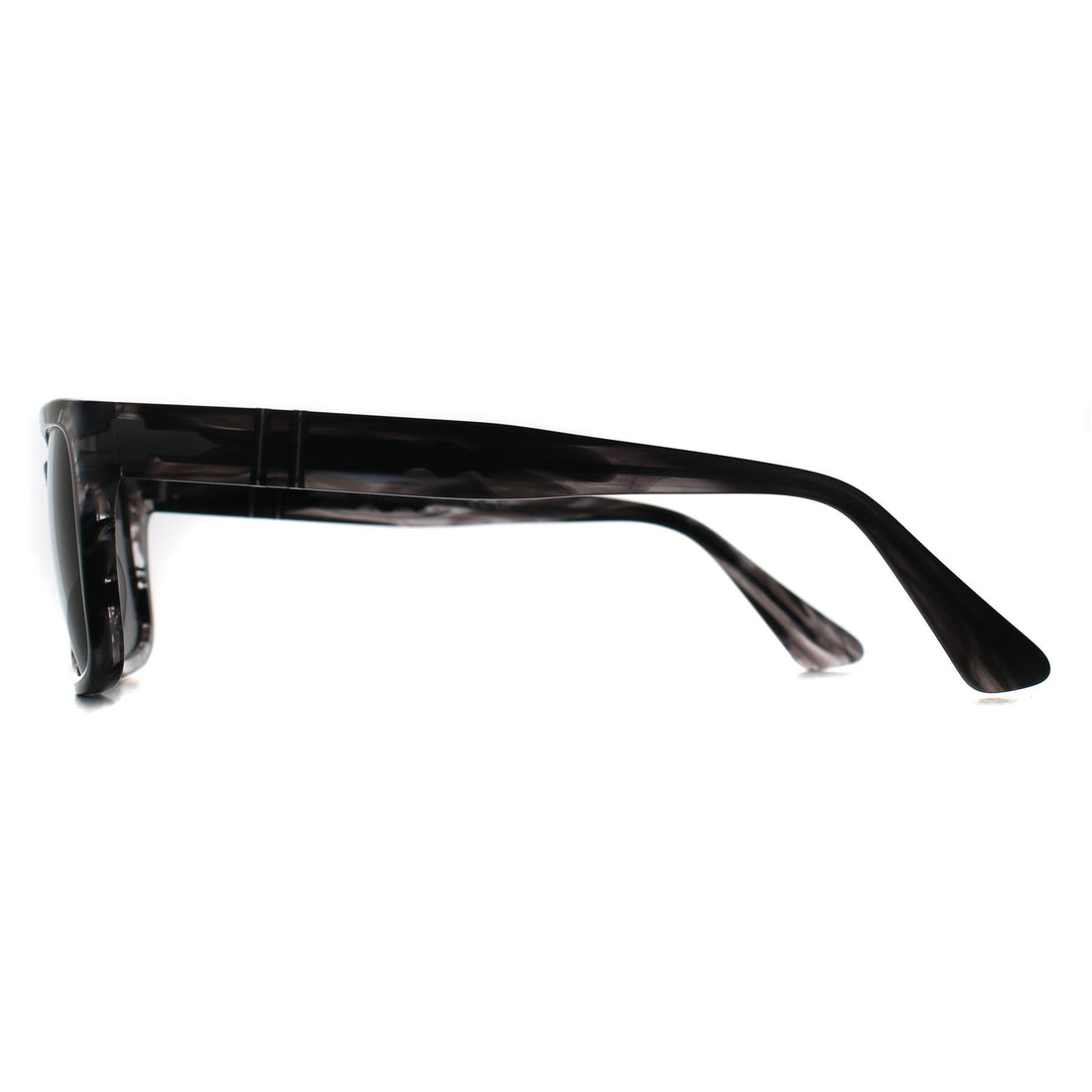 Persol Sunglasses PO3272S 1238B1 Striped Black & Grey Dark Grey