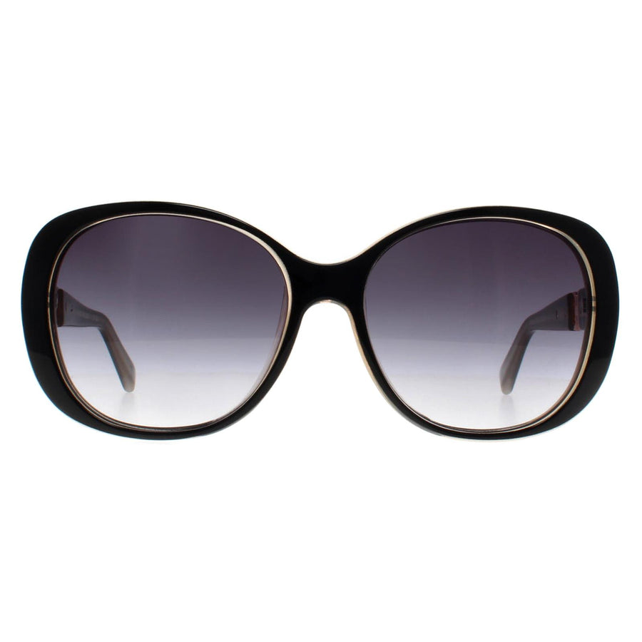 Karen Millen Sunglasses KM5054 001 Black Nude Brown Gradient Dark Grey