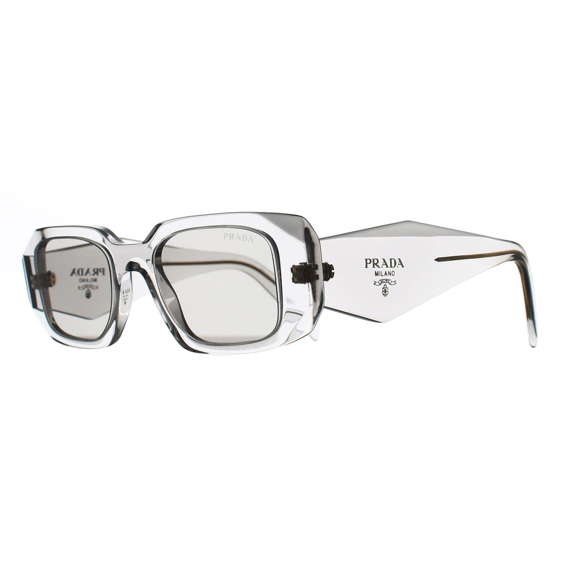 Prada Sunglasses PR17WS 12R30B Transparent Grey Light Grey
