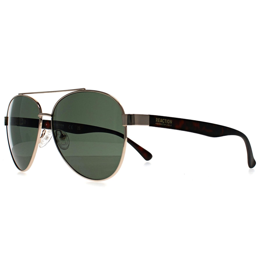 Kenneth Cole Reaction Sunglasses KC1394 32N Gold Green Gradient