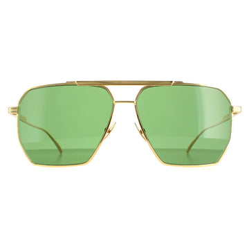 Bottega Veneta Sunglasses BV1012S 004 Gold Green