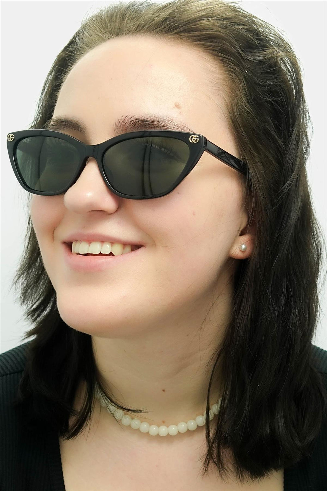 Gucci Sunglasses GG1815S 001 Shiny Black Grey