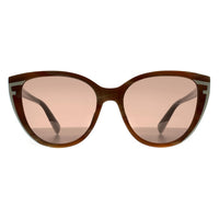 Furla Sunglasses SFU783 092M Honey Brown White Horn Brown