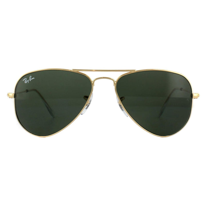 Ray-Ban Sunglasses Small Aviator 3044 L0207 Gold Green