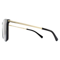 Michael Kors Sunglasses Zermatt 2079U 333273 Shiny Black & Metallic Gold Brown