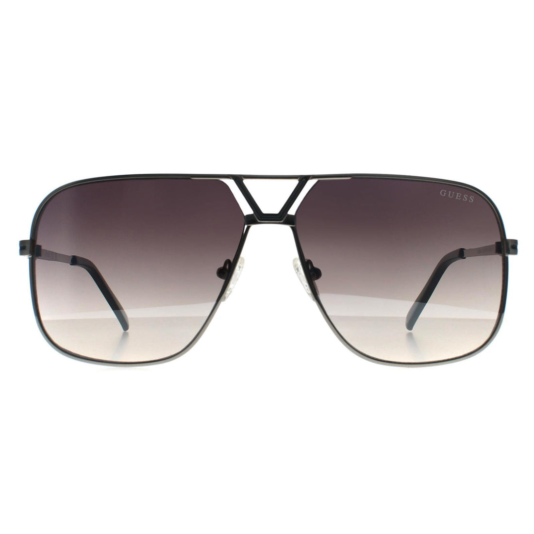 Guess Sunglasses GO00066 10B Shiny Light Nickeltin Smoke Grey Gradient