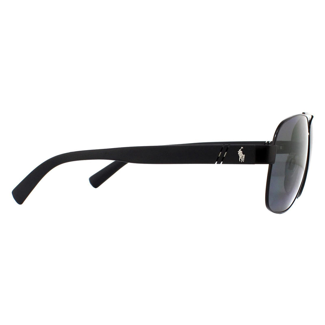 Polo Ralph Lauren Sunglasses PH3110 926781 Semi Shiny Black Grey Polarized