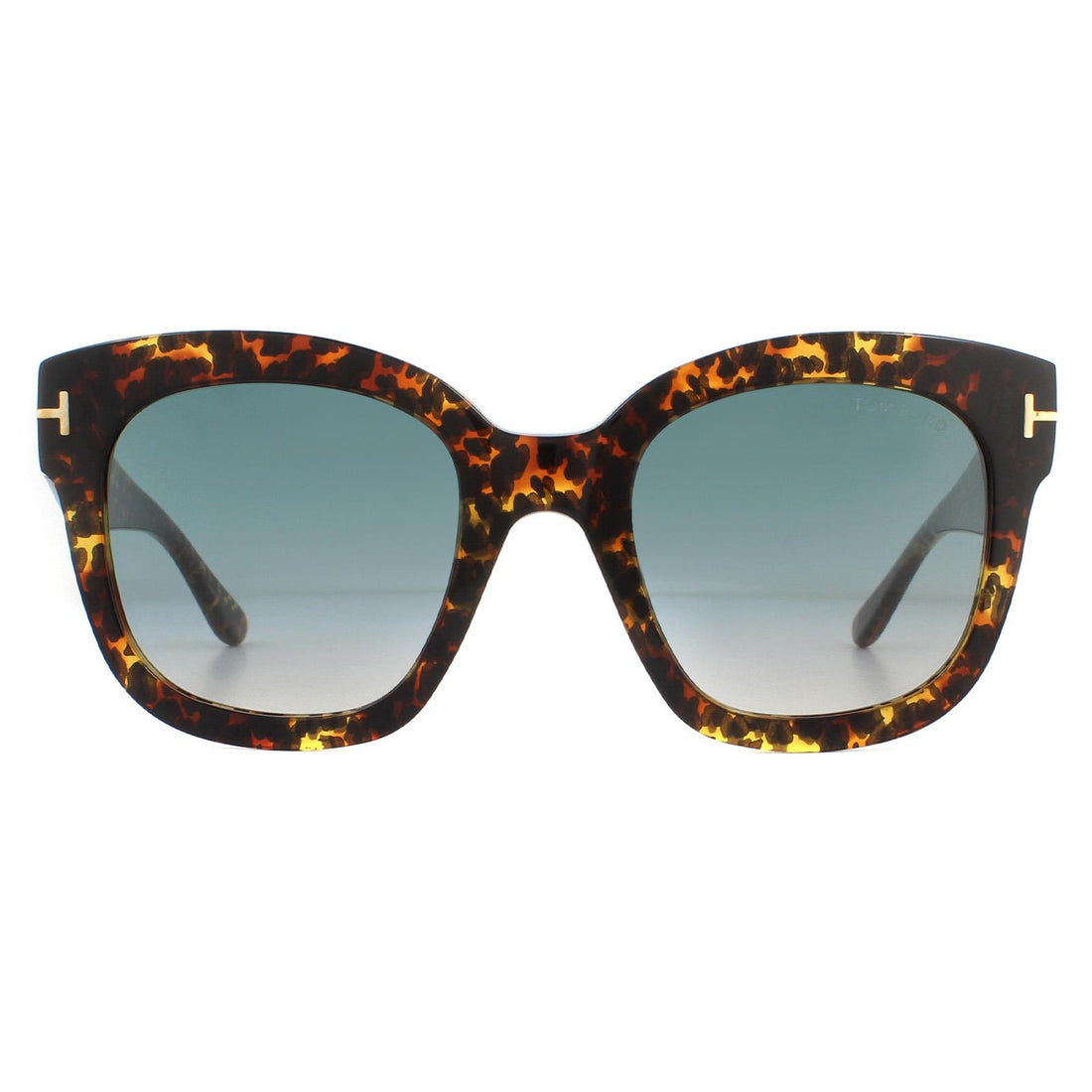 Tom Ford Sunglasses Beatrix FT0613 52B Leopard Havana Blue Gradient