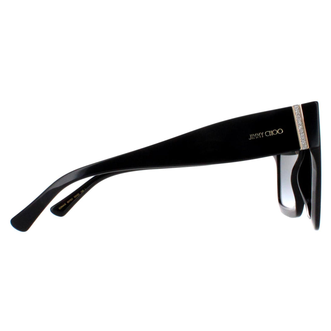 Jimmy Choo Sunglasses EDNA/S 807 9O Black Grey Gradient