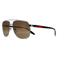 Prada Sport Sunglasses PS55VS 5AV1X1 GunMetalBrown Gradient