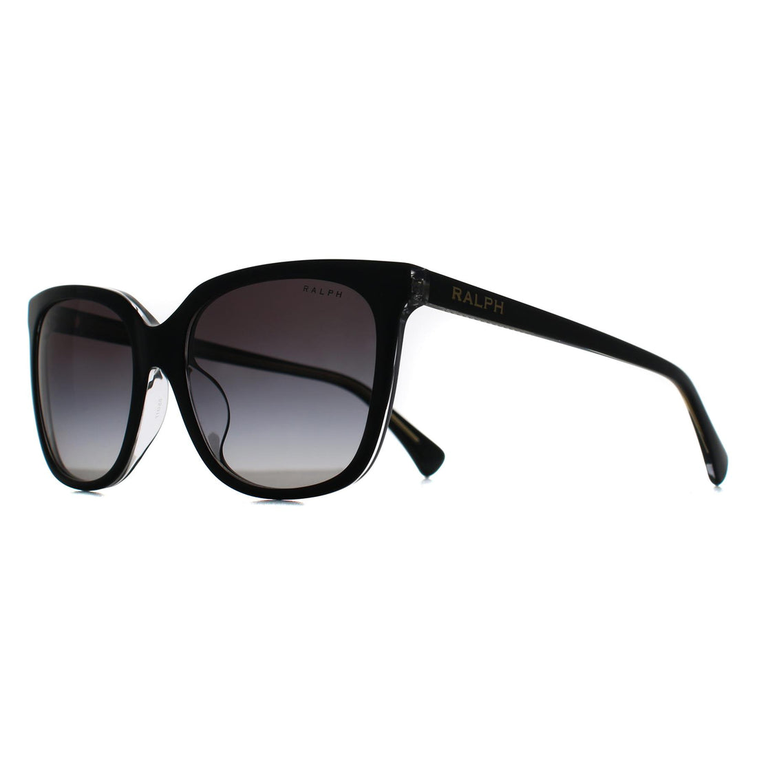 Ralph by Ralph Lauren Sunglasses RA5343U 62978G Shiny Black on Transparent Grey Gradient