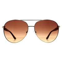 Guess Sunglasses GU00158 33F Shiny Pale Gold Brown Gradient