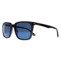 Police Sunglasses SPLL80 Champ 4 705B Shiny Transparent Dark Grey Smoke Mirror Blue