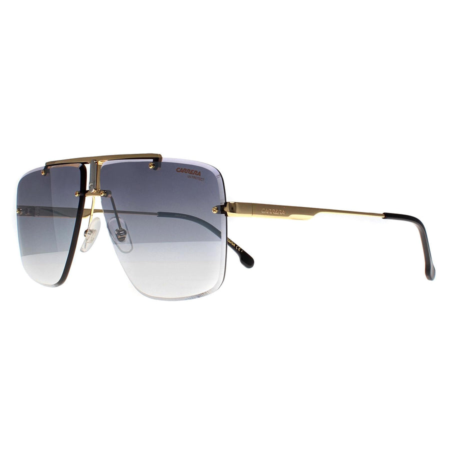 Carrera Sunglasses 1016/S RHL IC Gold Black Grey Mirror Shaded Silver