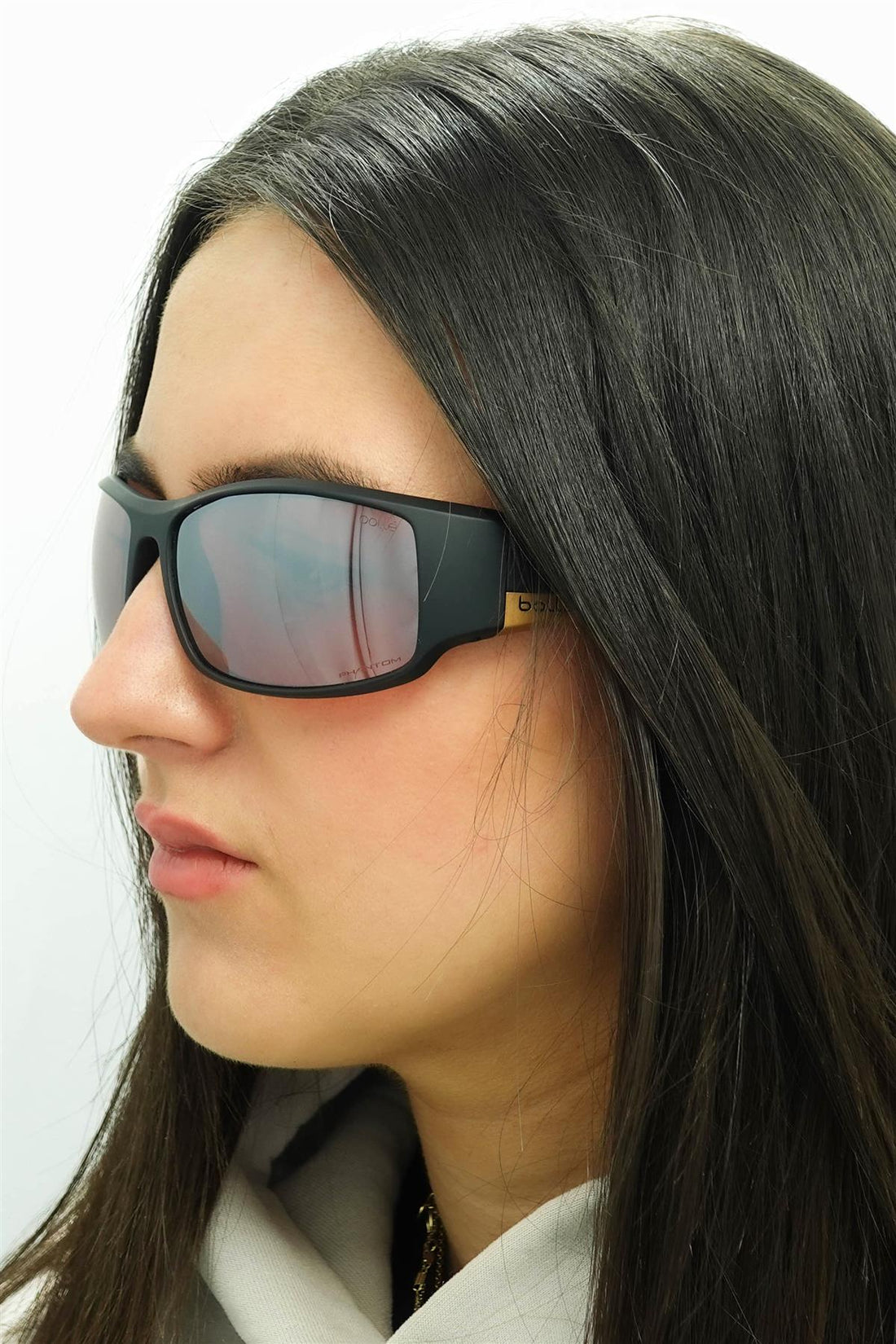 Bolle Sunglasses King 12575 Matte Black Metal Brown Phantom Brown Gun Cat
