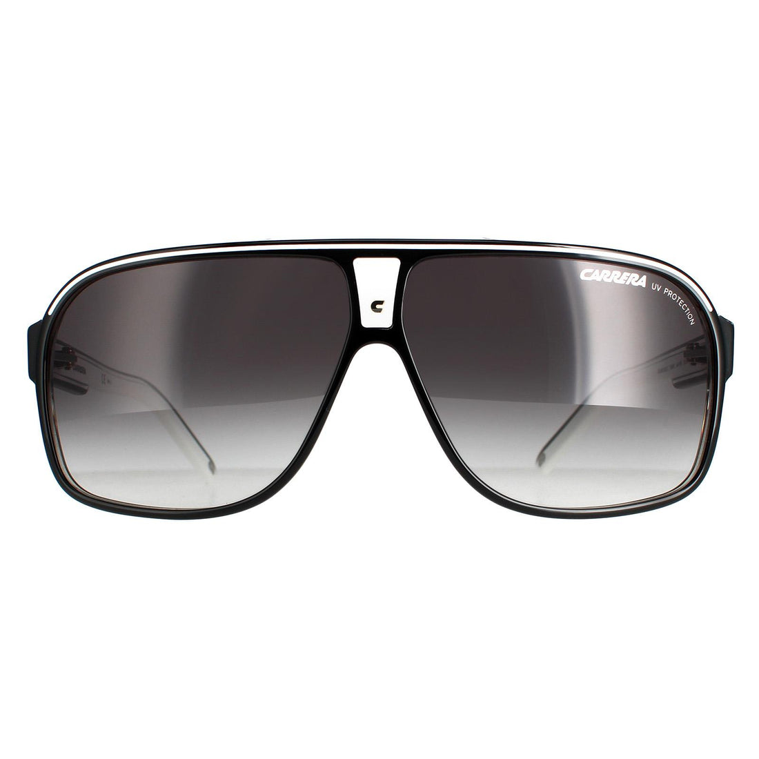 Carrera Grand Prix 2 Sunglasses Black White / Dark Grey Gradient